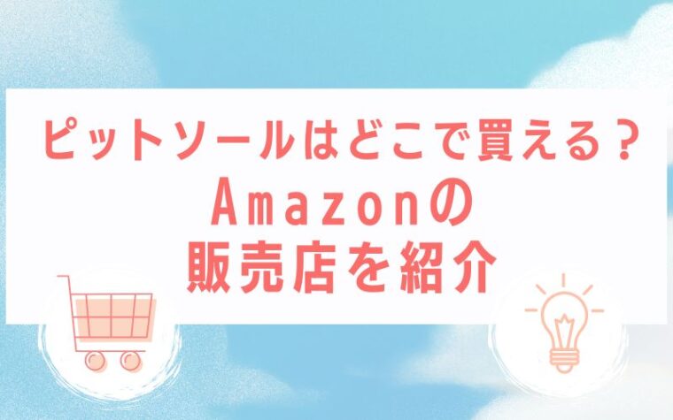 ピットソールはどこで買える?Amazonの販売店を紹介